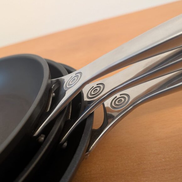 Le Creuset Toughened Nonstick Pro Fry Pan Set 24/26/28cm 9.1/2" 10" 11" - Picture 3 of 15